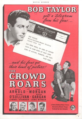 Crowd roars 1938 magazine - crowd,